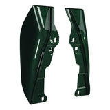 HR3 Deep Jade Pearl Mid-Frame Air Deflectors For Harley Touring and Trike Models 09-24