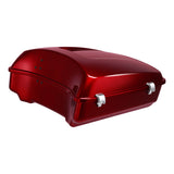 HR3 Velocity Red Sunglo Solid Color 10.7" Chopped Style Tour Pack Luggage For 14-24 Harley Touring