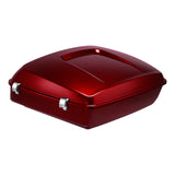 HR3 Velocity Red Sunglo Solid Color 10.7" Chopped Style Tour Pack Luggage For 14-24 Harley Touring