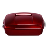 HR3 Velocity Red Sunglo Solid Color 10.7" Chopped Style Tour Pack Luggage For 14-24 Harley Touring