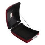 HR3 Velocity Red Sunglo Solid Color 10.7" Chopped Style Tour Pack Luggage For 14-24 Harley Touring