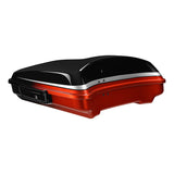 HR3 Sunset Orange / Sunset Black Fade 5.5" Razor Style Tour Pack Luggage For 14-24 Harley Touring