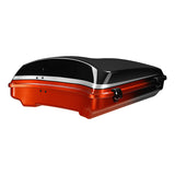 HR3 Sunset Orange / Sunset Black Fade 5.5" Razor Style Tour Pack Luggage For 14-24 Harley Touring