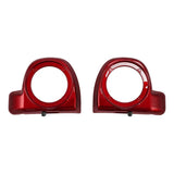 HR3 Velocity Red Sunglo Lower Fairing Speaker Pods For Harley Touring Models 2014-2024