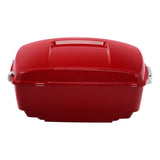 HR3 Billiard Red / Vivid Black 13.7" King Size Touring Trunk Luggage For 15-24 Harley Touring