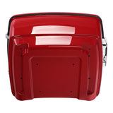 HR3 Billiard Red / Vivid Black 13.7" King Size Touring Trunk Luggage For 15-24 Harley Touring