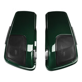 HR3 Deep Jade Pearl CVO Stretched Saddlebags with Speaker Lids  For 14-23 Harley Touring