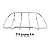 HR3 Chrome Luggage Rack Trunk Rail Top Fit For Harley King/Chopped/Razor Tour Pak Touring