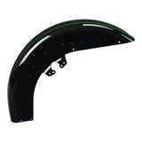 HR3 Deep Jade Pearl / Vivid Black Motorcycle 18" Front Mudguard Fender(can be installed with lighting) For Harley Touring Electra Glide Ultra Limited Tri Glide 14-23