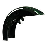 HR3 Deep Jade Pearl / Vivid Black Motorcycle 18" Front Mudguard Fender(can be installed with lighting) For Harley Touring Electra Glide Ultra Limited Tri Glide 14-23