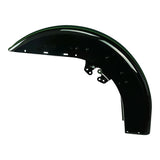 HR3 Deep Jade Pearl / Vivid Black Motorcycle 18" Front Mudguard Fender(can be installed with lighting) For Harley Touring Electra Glide Ultra Limited Tri Glide 14-23