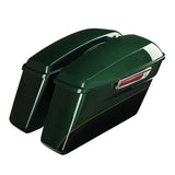 HR3 Deep Jade Pearl / Vivid Black Hard Saddlebags (Regular) For 14-23 Harley Touring