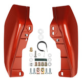 HR3 Sunset Orange / Sunset Black Fade Mid-Frame Air Deflectors For Harley Touring and Trike Models 17-24