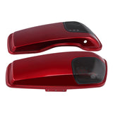 HR3 Velocity Red Sunglo 2017S CVO Saddlebag Lids With 5" x 7" Speaker Cutouts For Harley Touring Models 2014-2023