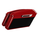 HR3 Billiard Red / Vivid Black 2021RGS Hard Saddlebags (Regular) For 14-23 Harley Touring