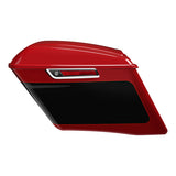 HR3 Billiard Red / Vivid Black 2021RGS CVO Stretched Saddlebags For 14-23 Harley Touring