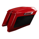 HR3 Billiard Red / Vivid Black 2021RGS CVO Stretched Saddlebags For 14-23 Harley Touring