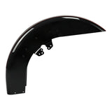 HR3 Brilliant Silver Pearl /Vivid Black Motorcycle 18" Front Mudguard Fender(can be installed with lighting) Fits for Harley touring FL models 2014-2023