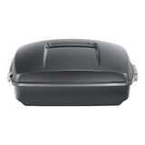 HR3 Gauntlet  Gray Metallic 10.7" Chopped Style Touring Trunk Luggage For 14-24 Harley Touring