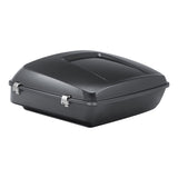 HR3 Gauntlet  Gray Metallic 10.7" Chopped Style Touring Trunk Luggage For 14-24 Harley Touring