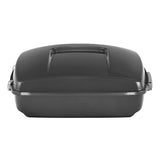 HR3 Gauntlet  Gray Metallic / Vivid Black 10.7" Chopped Style Touring Trunk Luggage For 14-24 Harley Touring