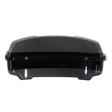 HR3 Gauntlet  Gray Metallic / Vivid Black 10.7" Chopped Style Touring Trunk Luggage For 14-24 Harley Touring