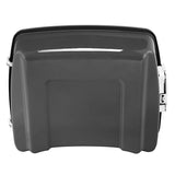 HR3 Gauntlet  Gray Metallic / Vivid Black 10.7" Chopped Style Touring Trunk Luggage For 14-24 Harley Touring