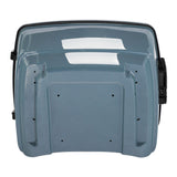 HR3 Sharkskin Blue Firestorm King Size Touring Trunk Luggage For 14-24 Harley Touring