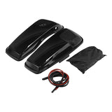 HR3 Vivid Black CVO Saddlebag Lids With 5" x 7" Speaker Cutouts For Harley Touring Models 2014-2023