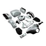 HR3 Brilliant Silver Pearl / Vivid Black Complete Body Fairing Kit For Harley Ultra Limited  FLHTK 14-23