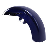 HR3 Zephyr Blue / Black Sunglo Motorcycle 18" Front Mudguard Fender (can be installed with lighting) For Harley Touring Electra Glide Ultra Limited Tri Glide 14-23