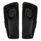 HR3 Billiard Red 6 X 9" Saddlebags Lid Speaker Cutouts W/ Grill For Harley Touring Models 2014-2023