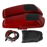 HR3 Billiard Red 6 X 9" Saddlebags Lid Speaker Cutouts W/ Grill For Harley Touring Models 2014-2023