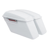 HR3 Stone Washed White Pearl 2015 Special Hard Saddlebags (Regular) For 14-23 Harley Touring