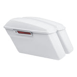 HR3 Stone Washed White Pearl 2015 Special Hard Saddlebags (Regular) For 14-23 Harley Touring