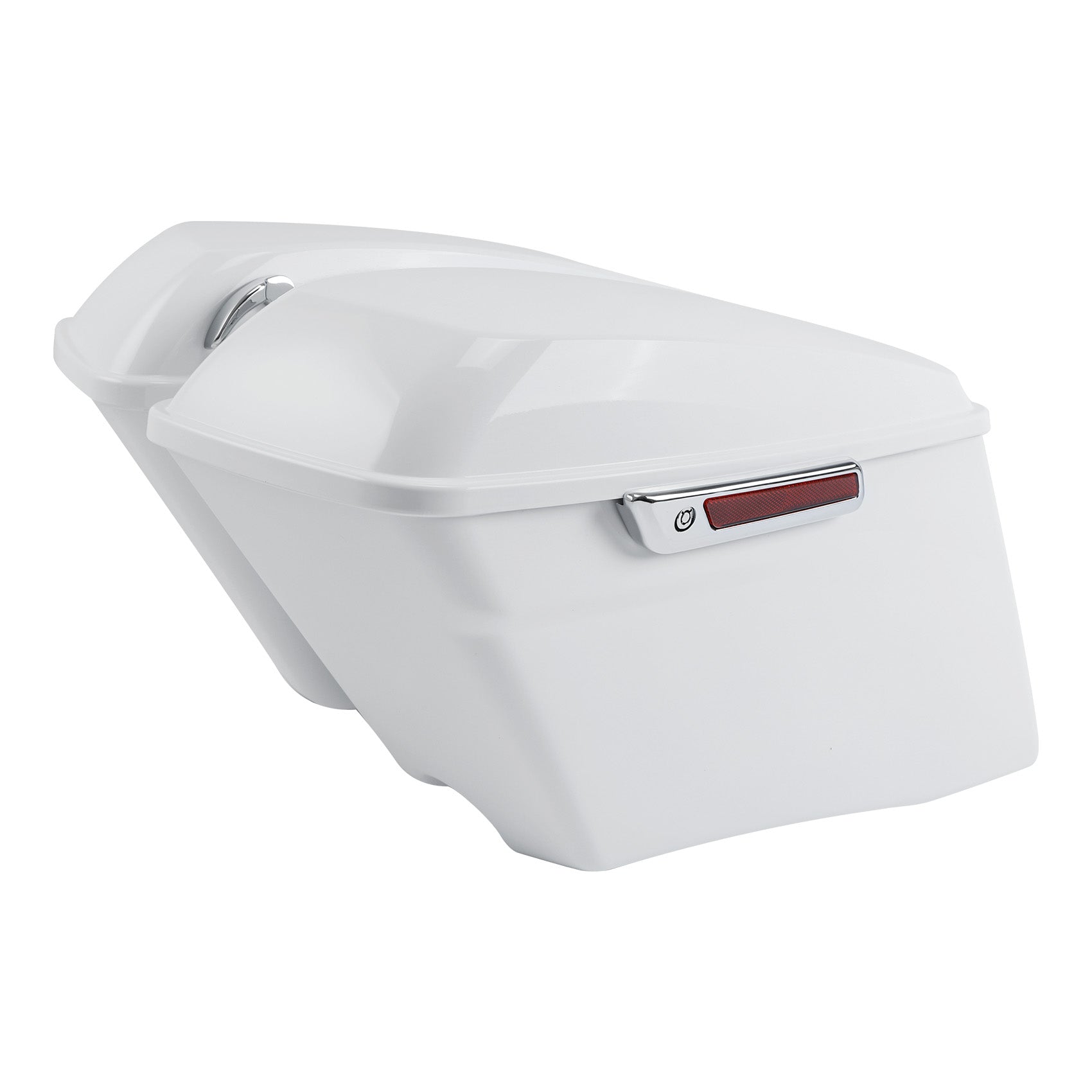 HR3 Stone Washed White Pearl CVO Stretched Saddlebags