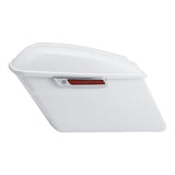 HR3 Stone Washed White Pearl 2015 Special Hard Saddlebags (Regular) For 14-23 Harley Touring