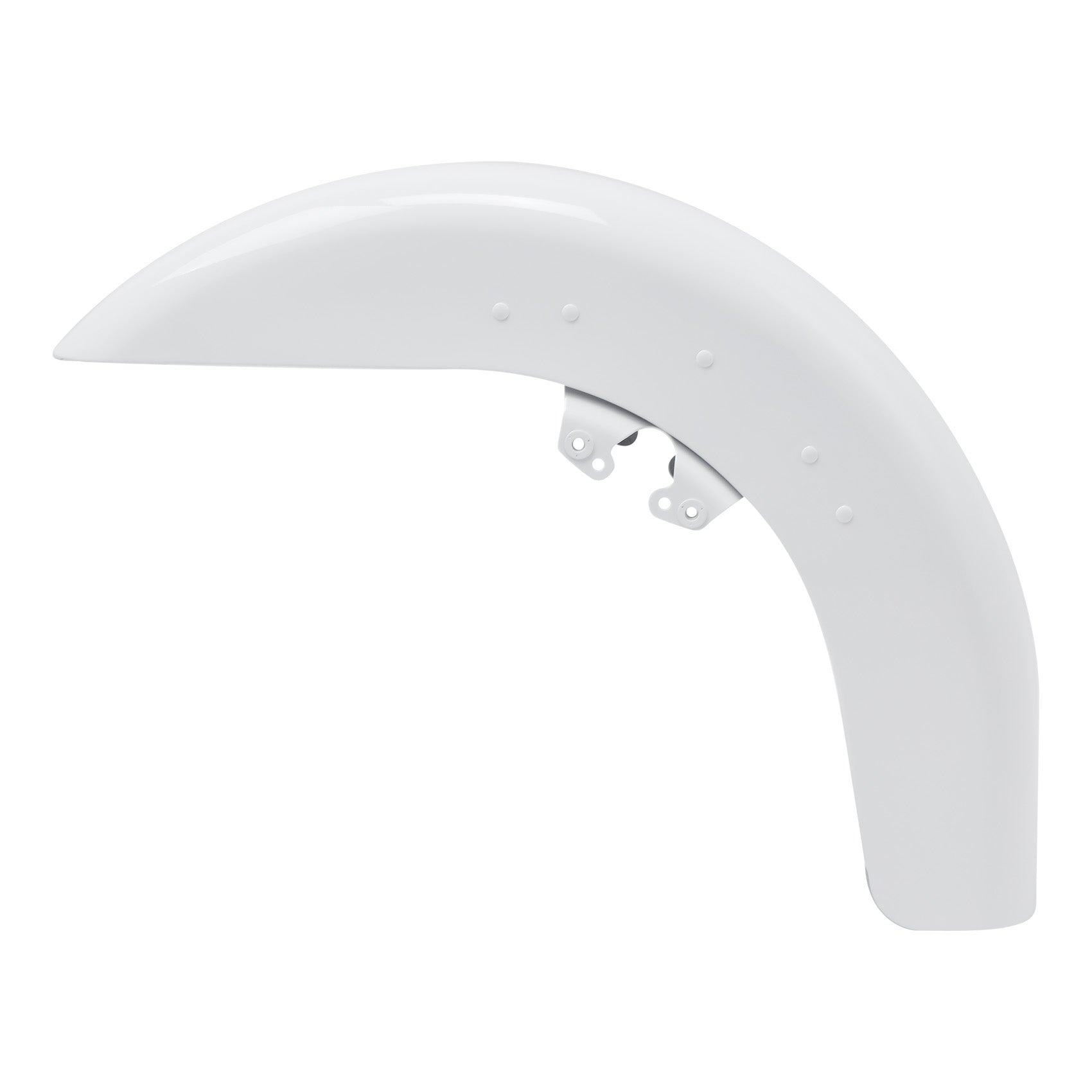 HR3 Stone Washed White Pearl Motorcycle Front Mudguard Fender