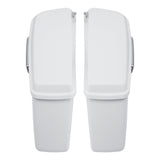 HR3 Stone Washed White Pearl 2015 Special Hard Saddlebags (Regular) For 14-23 Harley Touring