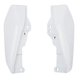 HR3 Stone Washed White Pearl Mid Frame Air Heat Deflectors For Harley Touring and Trike Models 17-24