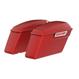 HR3 Wicked Red Denim Hard Saddlebags Harley Hard Bags (Regular)For 14-23 Harley Touring