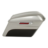 HR3 Silver Fortune / Sumatra Brown Hard Saddlebags Harley Hard Bags (Regular) For 14-23 Harley Touring