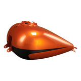 HR3 Scorched Orange / Black Denim Gas Tank For 2008-2023 Harley Touring Models