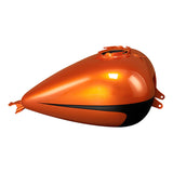 HR3 Scorched Orange / Black Denim Gas Tank For 2008-2023 Harley Touring Models