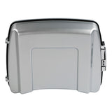 HR3 Brilliant Silver Pearl 5.5" Razor Style Tour Pack Luggage For 14-24 Harley Touring