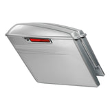 HR3 Brilliant Silver Pearl 2015SGS 5" Stretched Extended Saddlebags For Harley Touring 2014-2023