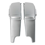HR3 Brilliant Silver Pearl 2015SGS 5" Stretched Extended Saddlebags For Harley Touring 2014-2023