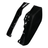 HR3 Black Earth & Vivid Black Mid Frame Air Heat Deflectors For Harley Touring and Trike Models 17-24