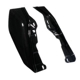 HR3 Black Earth & Vivid Black Mid Frame Air Heat Deflectors For Harley Touring and Trike Models 17-24