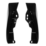 HR3 Black Earth & Vivid Black Mid Frame Air Heat Deflectors For Harley Touring and Trike Models 17-24